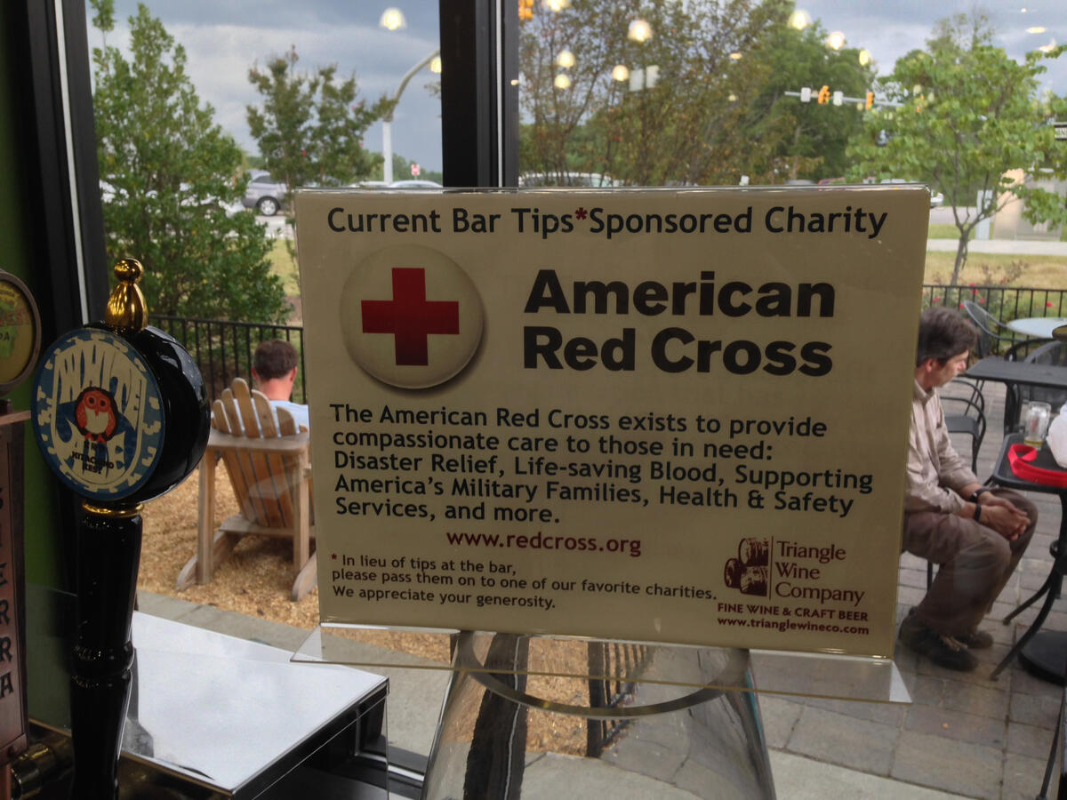 Triangle Wine Company fundraising American Red Cross Triangle Wine Company fundraising American Red Cross