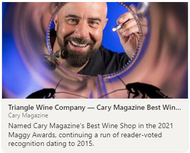 Triangle Wine Company - Cary Magazine Best in Western Wake Triangle Wine Company - Cary Magazine Best in Western Wake